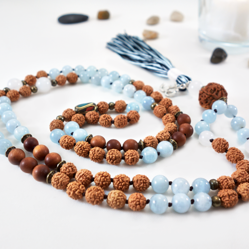 Yoga Inspired Series: Visuddha / Throat Chakra Mala Necklace