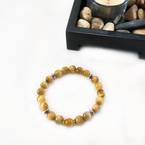 Gold Tiger's Eye Mala Bracelet